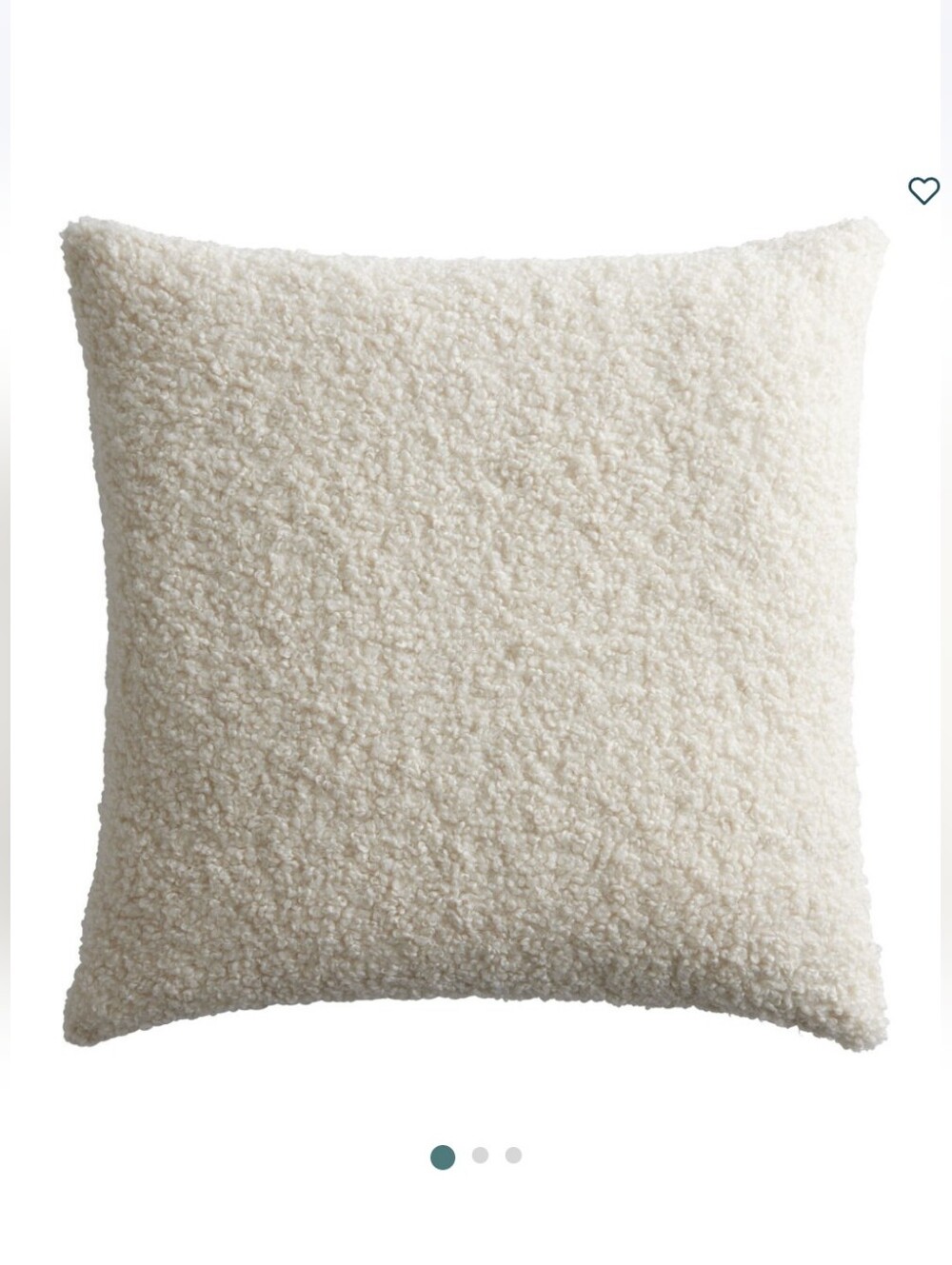 22"X22" Bouclé Pillow Cover